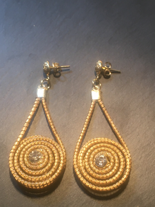 VORTICE PICCOLO STRASS ORECCHINI
