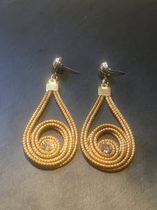 VORTICE LUNGO STRASS ORECCHINI