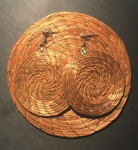 MEDALLION TRECCIA ORECCHINI