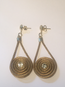 VORTICE PICCOLO STRASS ORECCHINI